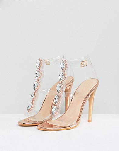 gold gem heels