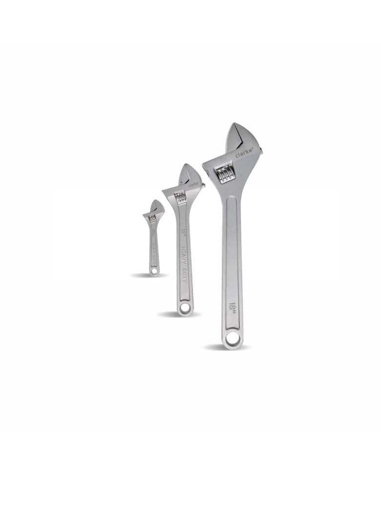 Clarke- Clarke Adjustabale Wrench 3 Pcs