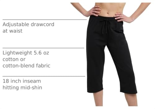 Champion Women's Jersey Capri Pants, -black, S - image 4