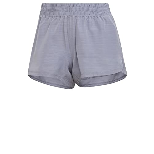 adidas womens Pacer 3-stripes Woven Heather Shorts, Silver Violet/Silver Violet, X-Small US - image 8