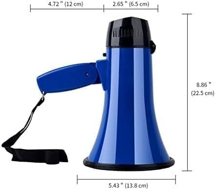 TIST High-Power Handheld Megaphone Recording Modern Bullhorn Speaker Folding Handle Lightweight Megaphone Speaker Clear Sound