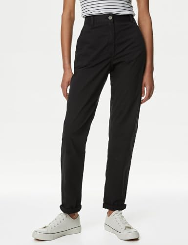 Image of Marks & Spencer Cotton Rich Tea Dyed Slim Fit Chinos