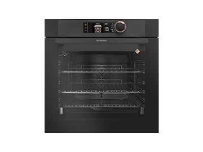 Four encastrable pyrolyse De Dietrich DOP7350A - Four multifonction Chaleur tournante ou pulsée / 73 litres / Classe A+ / Anthracite / Rails télescopiques / Porte froide (4 vitres)