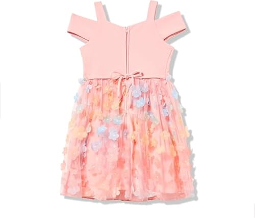 Speechless Girls' Cold Shoulder Midi 3D Butterfly Party Dress3