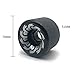 Yaregelun 1PCS Skateboard Wheels 70mm 82A PU,70x51mm, Professional Frosted Wheels for Longboard and Cruiser,Black
