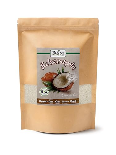 Biojoy Coco rallado BÍO (500 gr), sin azúcar y sin tostar, rallado mediano