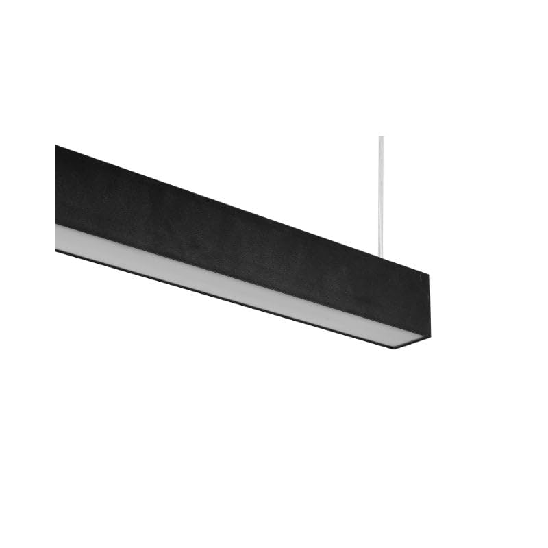 SILAMP Réglette Suspendue LED Large 120cm 35W Noir - Blanc Neutre 4000K - 5500K