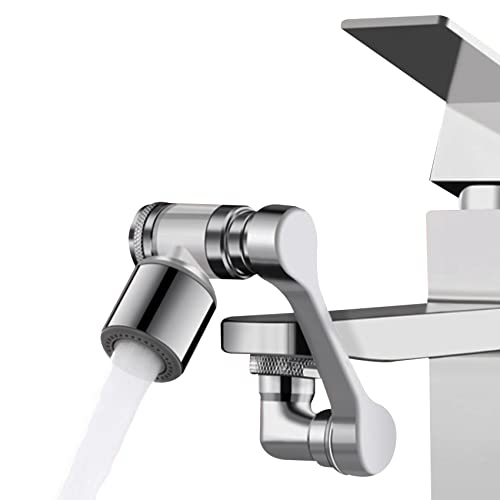 Drehbarer Wasserhahn Aufsatz Verlängerung mit Filterelement 1080 Grad Multifunktionaler Verlängerungshahn Rotierender Wasserhahn Schwenkbarer Faucet Extender für Bad Küche