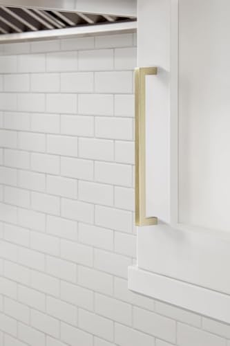 Image of Amerock BP36908BBZ | Golden Champagne Cabinet Pull | 7-9 /16 inch (192mm) Center-to-Center Cabinet Handle | Monument | Furniture Hardware