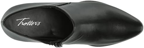 Trotters Women's Keegan Ankle Boot, Black Leather, 10 Narrow | Image 4