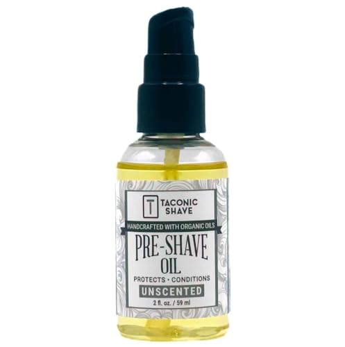 Taconic Shave Premium Natural Pre-Shave Oil (2 oz.) – Unscented –...