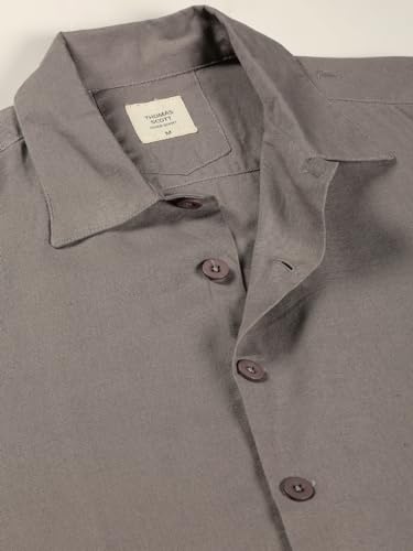 Image of Thomas Scott Men's | Solid | Full Sleeve | Regular Fit | 100% Cotton | Double Pocket | Spread Collar | Casual Shirt