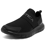 Nautica - Tenis sin cordones para hombre, zapatos casuales de moda para caminar, en anchos medianos y anchos,...