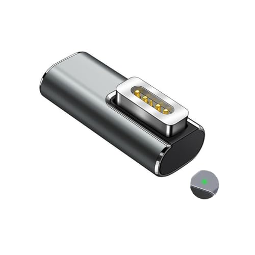 FASTELECTRIC USB-C to Magnetic Lip Charging Adapter, Female Type C to Male Magnetic1 Converter 100W