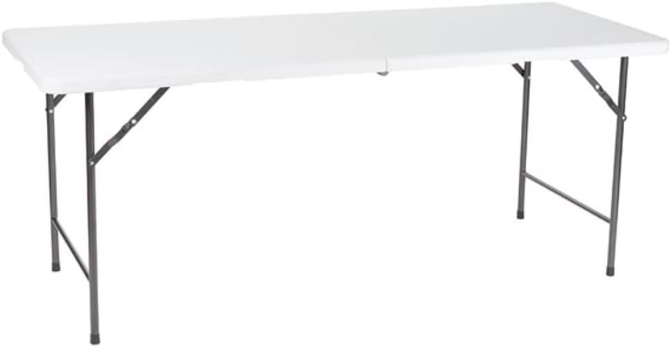 Perel Polyethylene, Steel, White, 74 x 180 x 70 cm