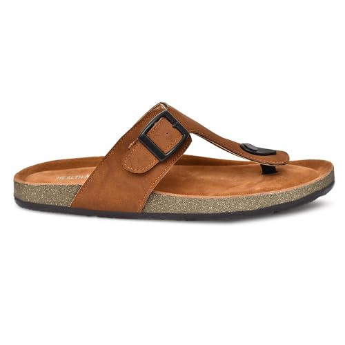 Image of HEALTH FIT Comfortable & LightWeight | Fashionable & Everyday Stylish & Durable Design Slip-on Style Flip Flops for Gents HF3078