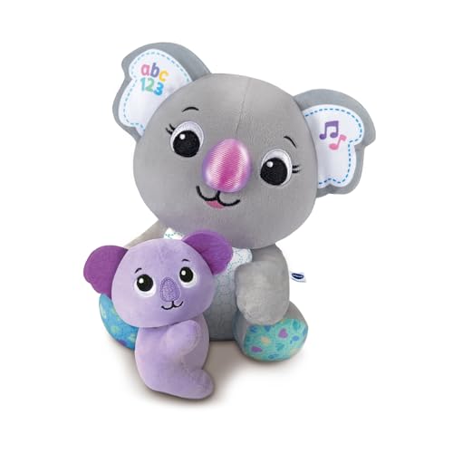 VTech - Maman Koala Câlins - Peluche Interactive Bébé - Koala Peluche Musicale - Jouet d'Éveil, Jeu Sensoriel - Cadeau Bébé Dès 9 Mois - Contenu en...