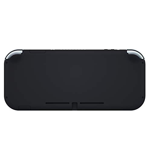 Image of eXtremeRate Soft Touch Black DIY Replacement Shell for Nintendo Switch Lite, NSL Handheld Controller Housing w /Screen Protector, Custom Case Cover for Nintendo Switch Lite
