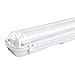 Produktbild VINGO 2 x 18W LED Feuchtraumleuchte 120CM 3060LM IP65 Wasserdichte Deckenleuchte Kaltweiß 6500K Wannenleuchte Büro Bad Led Röhre für Garage Keller Werkstatt Warenhaus Hobbyraum Feuchtraum
