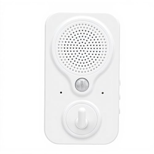 Replaceable Voice Motion Sensor, PIR Infrared Motion Sensor with DIY Recording Playback, PIR Motion Sensor Activated Welcome Doorbell, for Home, Shop, Business, Store