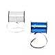 Clairefontaine 601763AMZC - Set mit 2 Spulen aus Schleife, glatt, 500 x 0,7 cm, ideal für Geschenkverpackung, Basteln und Hausdeko, 1 Set, Blau/Weiß