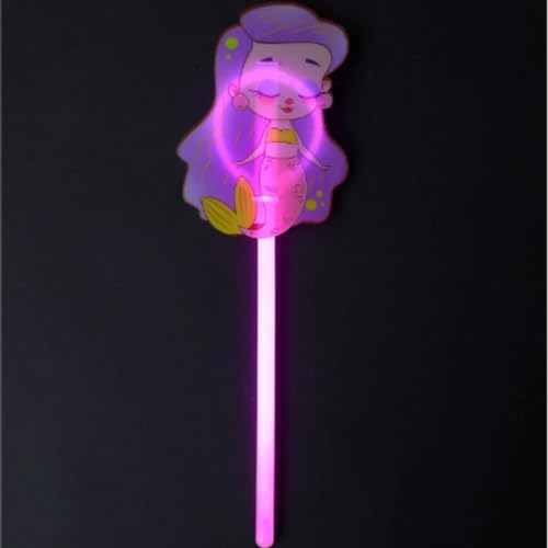 Image of WP WANNA PARTY Glow In The Dark Mermaid Party Wand For Girls,Mermaid Toy,Mermaid Gifts For Kids, Multicolor