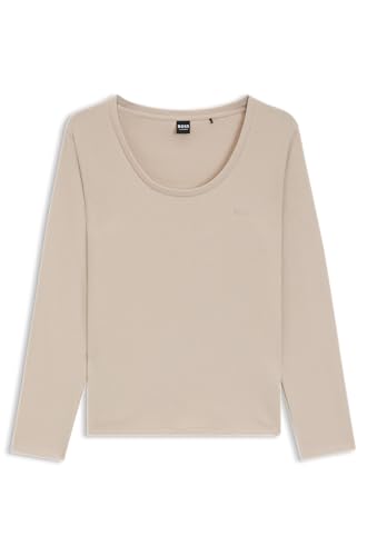 Boss Pyjama à Manches Longues pour Femme, Beige Clair, S
