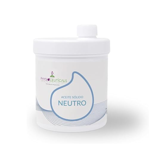 PHYSIOCEUTICALS - Aceite Sólido Neutro Masaje 1000ml - Base Profesional sin Perfume para Fisioterapia y Quiromasaje - Se Funde al Contacto Ideal para Deportistas