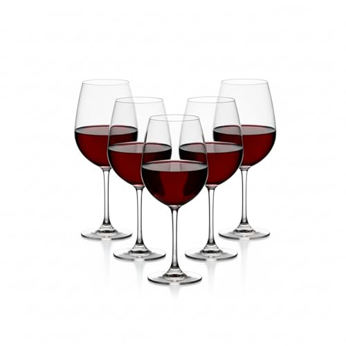 Jogo 6 Taças Vinho Cristal Titanium Gastro Premium 650ml - Tinto e Branco | Elegância e Degustação Superior