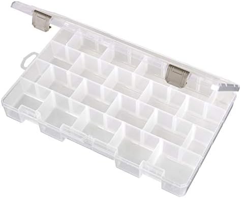 ArtBin 5004AB Large Solutions Box with Dividers, Art & Craft Organizer, [1] Plastic Storage Case, Clear