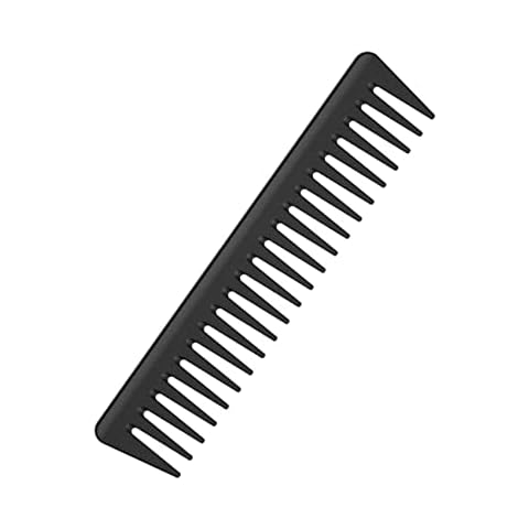 JeoPoom Peine de Carbono Negro de Dientes Anchos Cover
