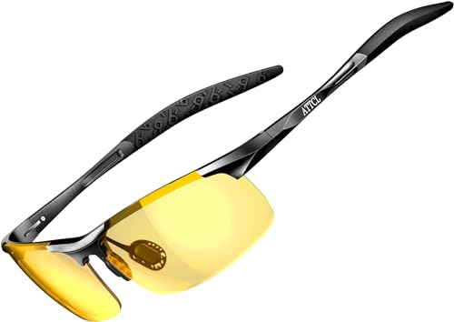 ATTCL Men's Fashion Driving Polarized Sunglasses for Men - Al-Mg metal Ultralight Frame
