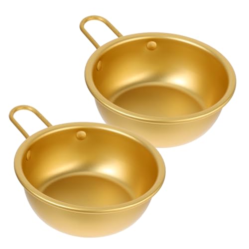 Cabilock 2Pcs Korean Bowls with Handle Ergonomic Design for Rice Wine Ramen Soup Lightweight Portable for Outdoor Dining Elegant Tableware for Everyday Use