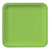 Creative Converting Touch of Color 18 Count Square Paper Dinner Plates, Fresh Lime