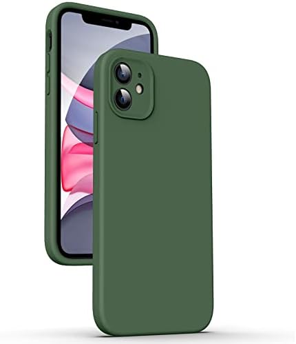 Supdeal Liquid Silicone Case for iPhone 11, [Camera Protection] [Anti Fingerprint] [Wireless Charging] 4 Layer Phone Case Protective Cover, Built-in Microfiber Round Edge Case, 6.1", DarkBlue