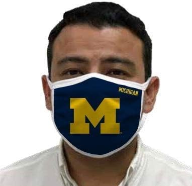 Michigan Wolverines Retro Face Covering 3-Pack - Blue
