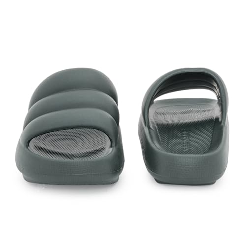 Image of Red Tape Casual Sliders for Women | Refined Round-Toe Shape with a Relaxing Slip-On Support | BLACK | 3 UK