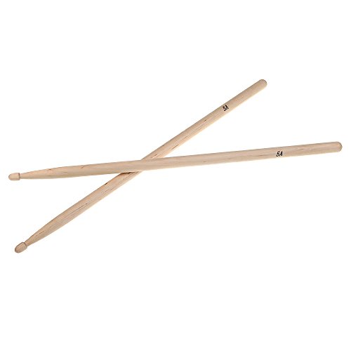 Qudai Par de 5A Maple madeira baquetas Stick para Drum Set Professional leve PC