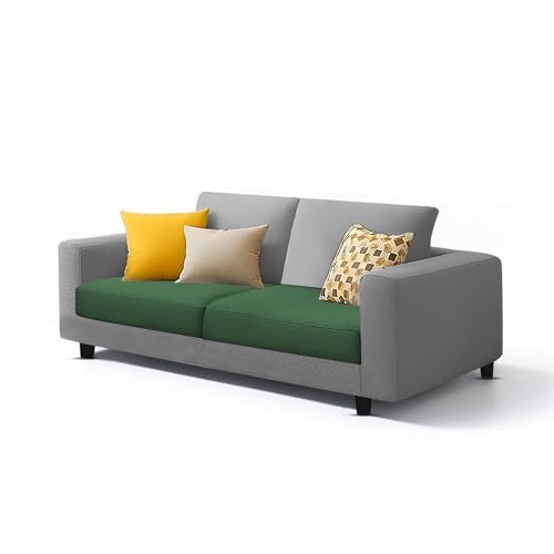 Image of Galib 3+2 Seater Sofa Set for Living Room (Green Grey Fabric) Premium Fabric Sofa Set
