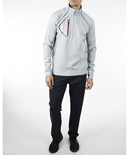 Sunice Allendale Men’s Half Zip Performance Pullover With Thermal Protection (Magnesium/Black, X-Large) #TOP6