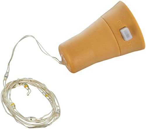 SOLAR 83334 Stopper with Solar MicroLED for Bottle Transparent, 75 cm