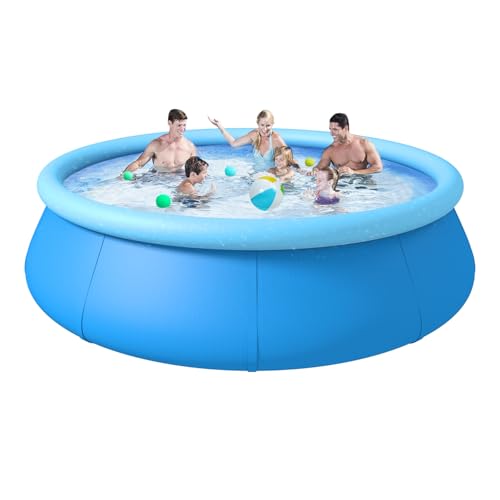 Inflatable Swimming Pool Round Inflatable Pools Adult Above Ground Blow up Pool Top Ring Summer Water Party Pools Outdoor Pools for Backyard Family Size