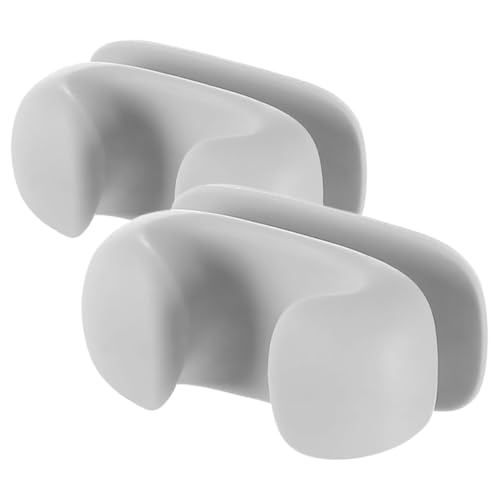 Cabilock 2Pcs Wall Mounted Silicone Rice Spoon Holder Space Saving Utensil Storage Rack for Kitchen Easy Installation Adhesive Design Multifunctional Organizer for Cooking Tools