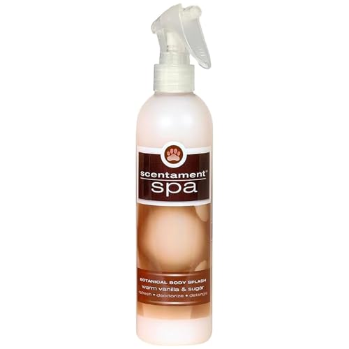 Image of Best Shot Scentament Spa Botanical Body Splash, Detangler Spray, Hypoallergenic Body Spray for Cat, Dog, Warm Vanilla Sugar, 8 Oz.