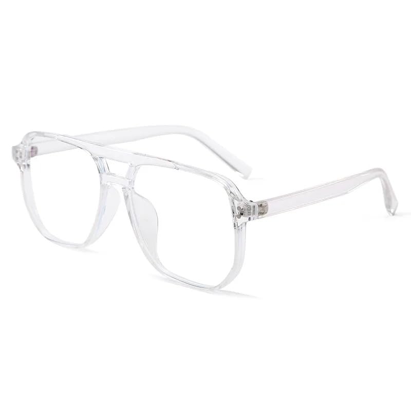 Image of Blue Light Blocking Glasses Gaming Filter Transparent Square Eyeglasses For Eye Protection Men Women, Computer /Tablet /Laptop /Mobile /TV, Anti Blue & Anti eyestrain