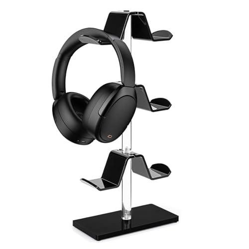 Fravsiu Soporte para controlador, soporte para controlador de juego, soporte de controlador acrílico, colgador giratorio para auriculares, soporte para controlador de juegos, soporte de controlador de