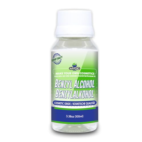 MYOC Alcohol de bencilo – 100 ml | Cosmetic-Grade Preservative & Solvent for DIY Skincare, Haircare & Beauty Formulations
