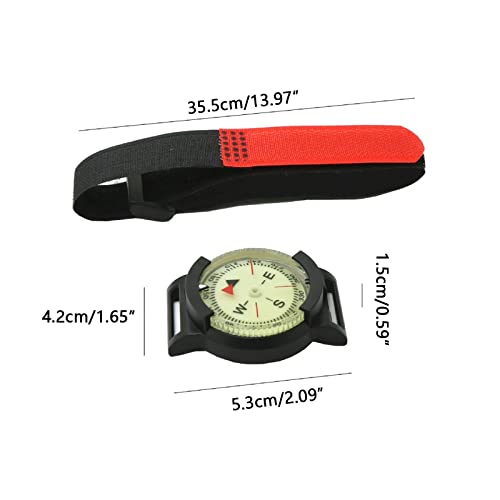 Brazalete con brújula luminosa para buceo y uso exterior miniatura 2