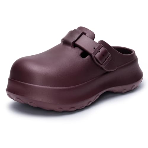 Sabots plateforme femme Tmaza sans lacets, rouge, 6