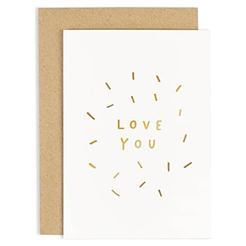 Old English Co. Love You Card for Anniversaries Cover